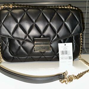 Kate Spade Black Quilted Crossbody Bag